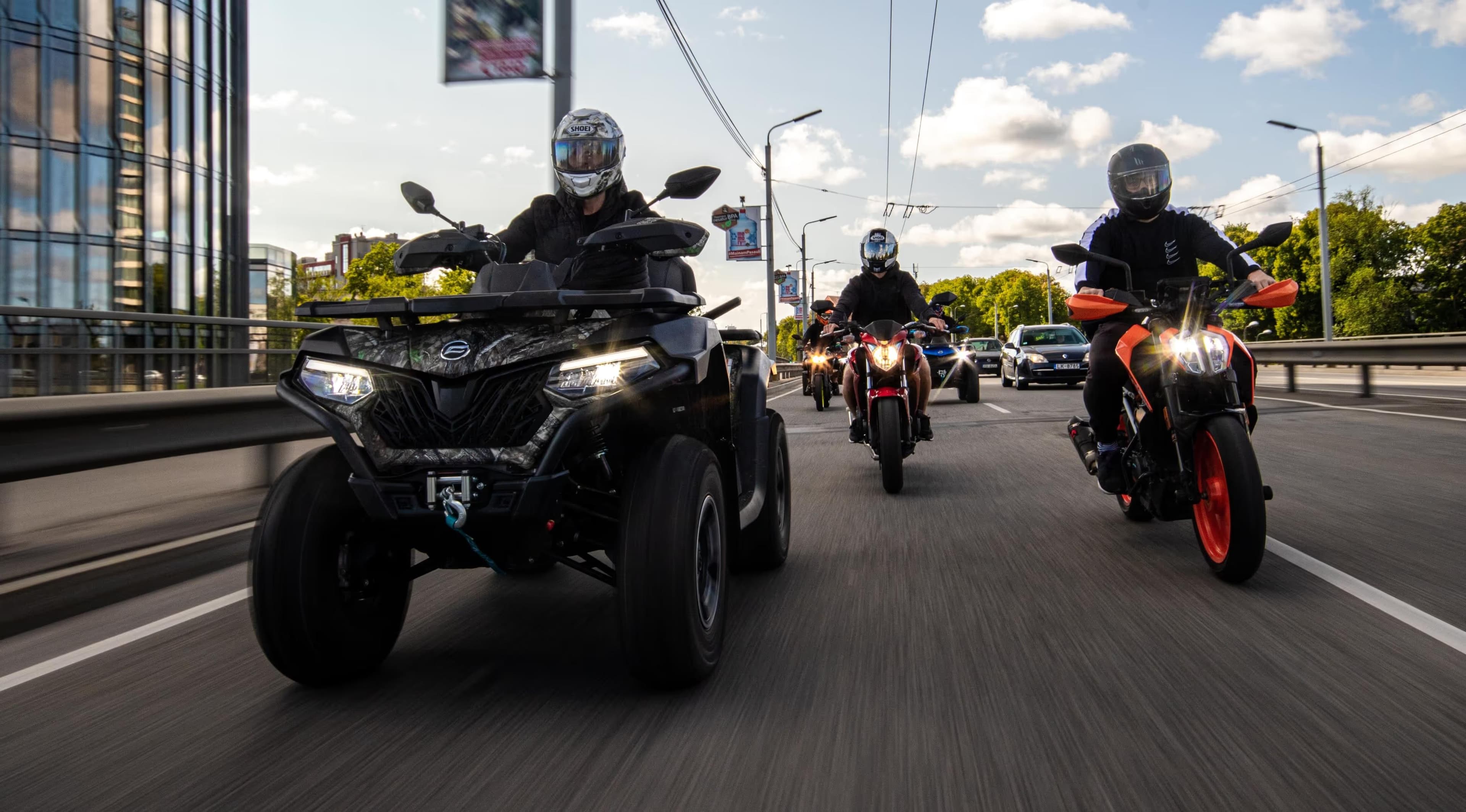 Plašākais nomas motociklu klāsts Latvijā